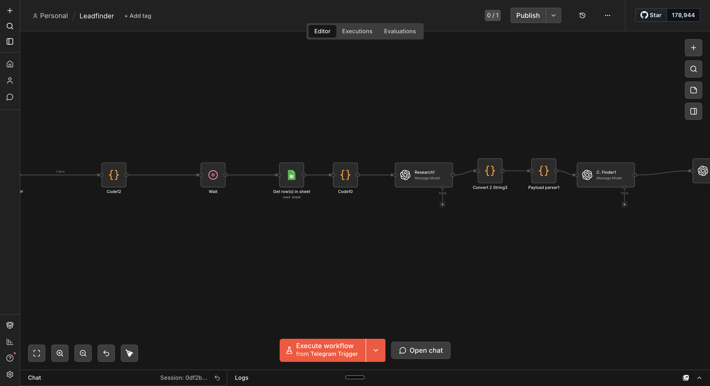 Research Agent und Parser in n8n